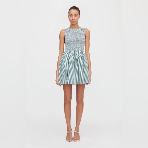 Hill House Dresses & Skirts - Hill house mini cosima in green stripe XS